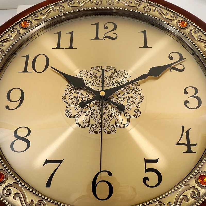 Orologio da Parete Classico in Legno - Silenzioso, Rotondo e Vintage, Ø 12” - immagine 3
