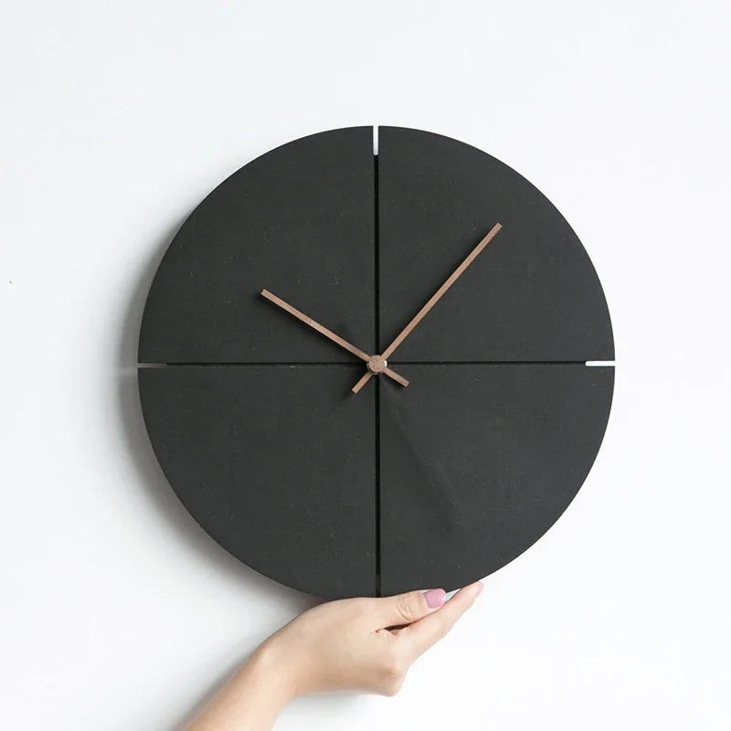 Orologio da Parete Nero Moderno