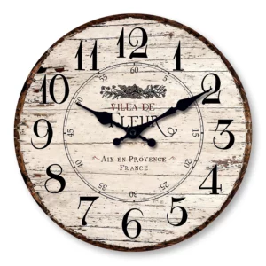 Orologio da Parete in Legno Rustico