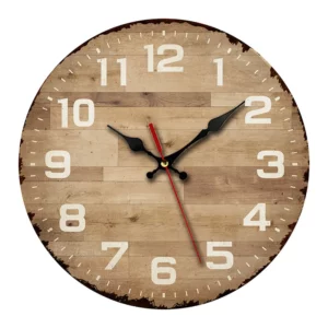 Orologio da Parete in Legno Vintage