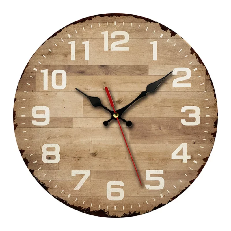Orologio da Parete in Legno Vintage