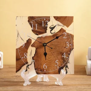 Orologio da Parete in Legno e Resina